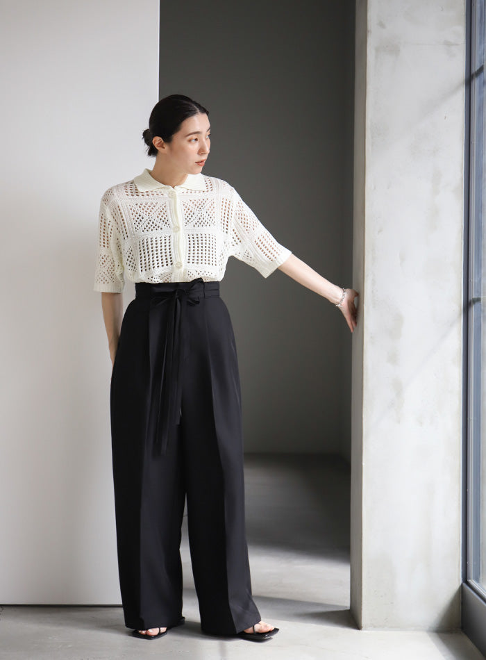 ダブルベルトワイドパンツ – SELECT MOCA