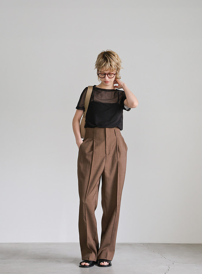 moca出品 ハイウエストタックスラックス – SELECT MOCA