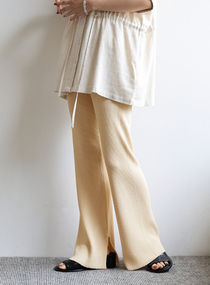 Et】Rib-Knit Slit Pants – SELECT MOCA