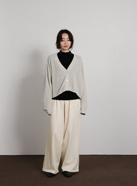 【Et】Knit Easy Wide Pants