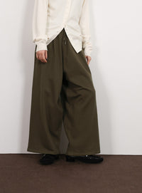 【Et】Knit Easy Wide Pants