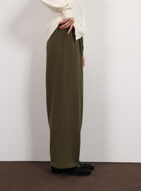 【Et】Knit Easy Wide Pants