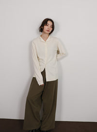 【Et】Knit Easy Wide Pants