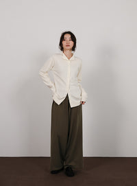 【Et】Knit Easy Wide Pants