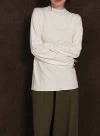 【Et】Knit Easy Wide Pants