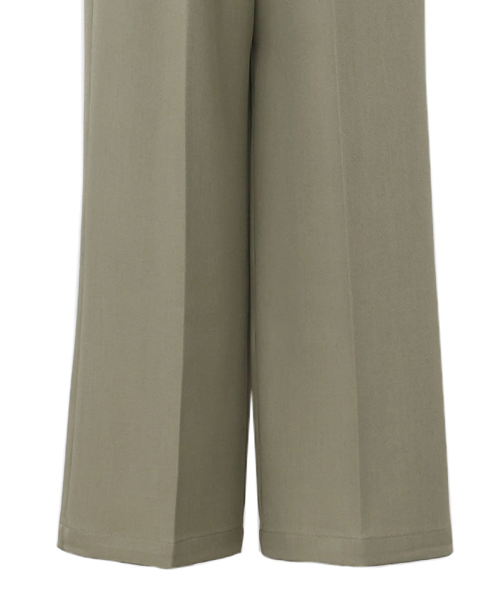 フロントファスナーハイウエストタックパンツ – SELECT MOCA