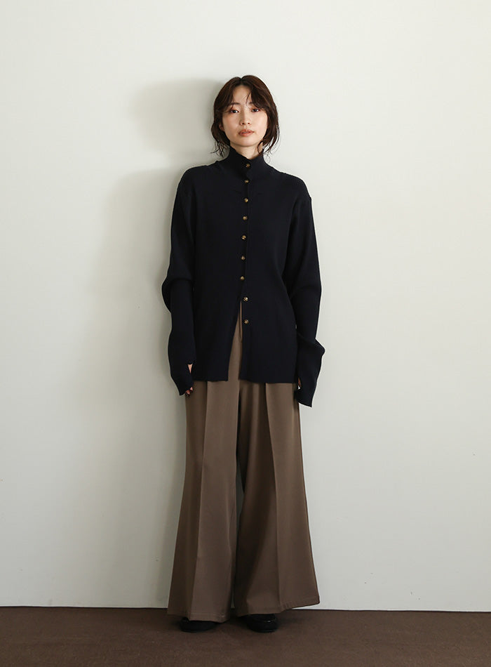 【Et】Two-tuck Wide Pants