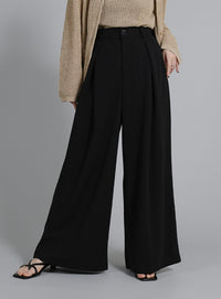 【Et】Tuck Wide Relaxed Pants