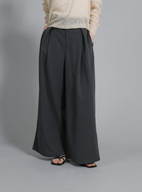 【Et】Tuck Wide Relaxed Pants