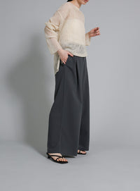 【Et】Tuck Wide Relaxed Pants