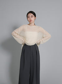 【Et】Tuck Wide Relaxed Pants