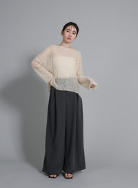 【Et】Tuck Wide Relaxed Pants
