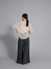 【Et】Tuck Wide Relaxed Pants