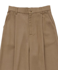 センタープレスワイドストレートスラックス