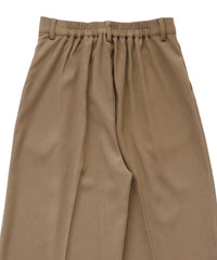 センタープレスワイドストレートスラックス