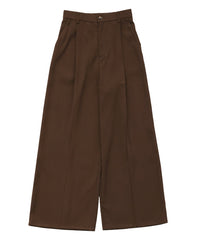 センタープレスワイドストレートスラックス