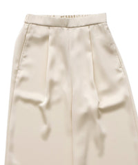 ストレートイージーサテンタックパンツ【セットアップ対応】【by SON】