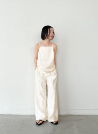 フラワーエンブロイダリーシアーワイドパンツ【セットアップ対応】【by SON】