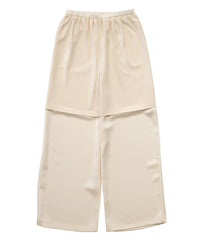 ストレートイージーサテンパンツ【セットアップ対応】