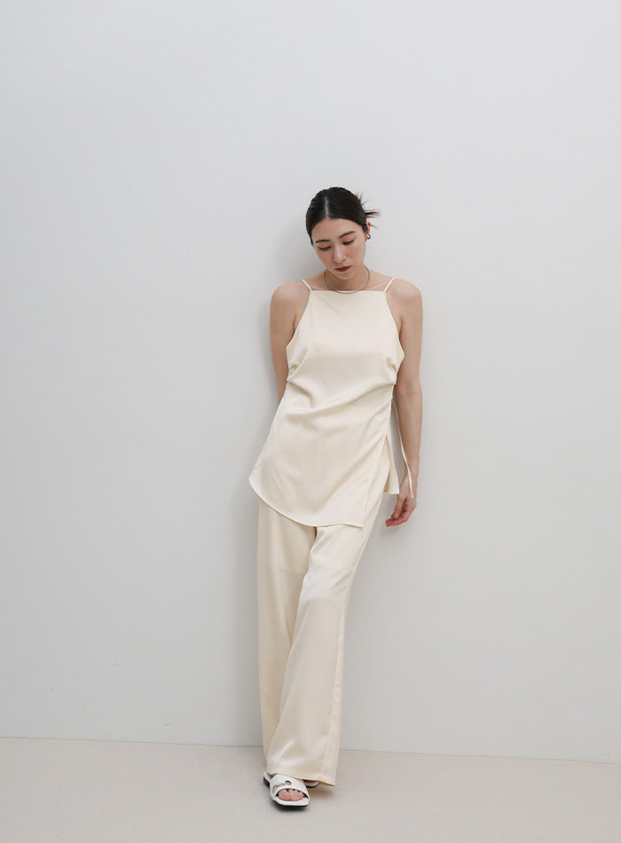 Obladaサテンパンツ＆Her.シアートップス セット売り♡ 楽天市場】【店内全品2BUY10％OFF】【予約】【セットアップ可能