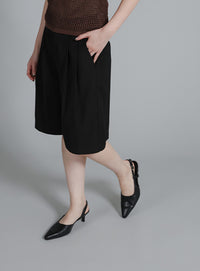 【Et】Two-Tuck Half Pants