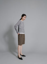 【Et】Two-Tuck Half Pants