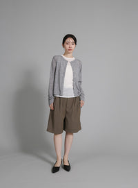 【Et】Two-Tuck Half Pants