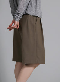 【Et】Two-Tuck Half Pants