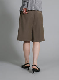 【Et】Two-Tuck Half Pants