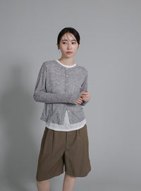 【Et】Two-Tuck Half Pants