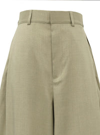 【Et】Linen-Like Barrel Pants