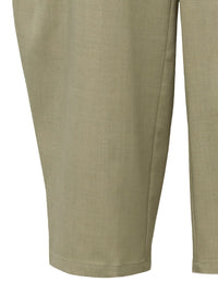 【Et】Linen-Like Barrel Pants