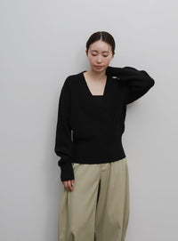 【Et】Linen-Like Barrel Pants
