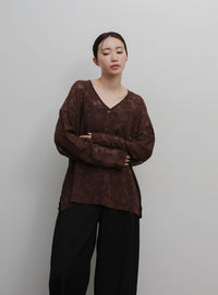 【Et】Linen-Like Barrel Pants