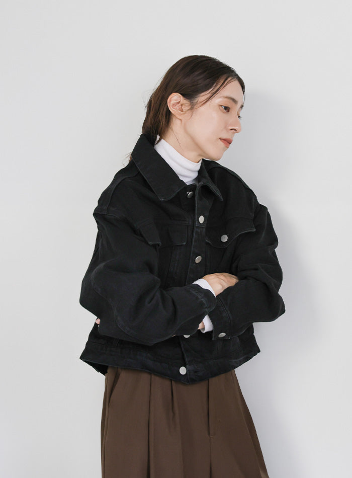 【サイズ展開あり】ビッグシルエットデニムジャケット