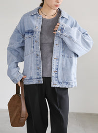 【サイズ展開あり】ビッグシルエットデニムジャケット