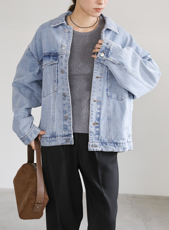 【サイズ展開あり】ビッグシルエットデニムジャケット