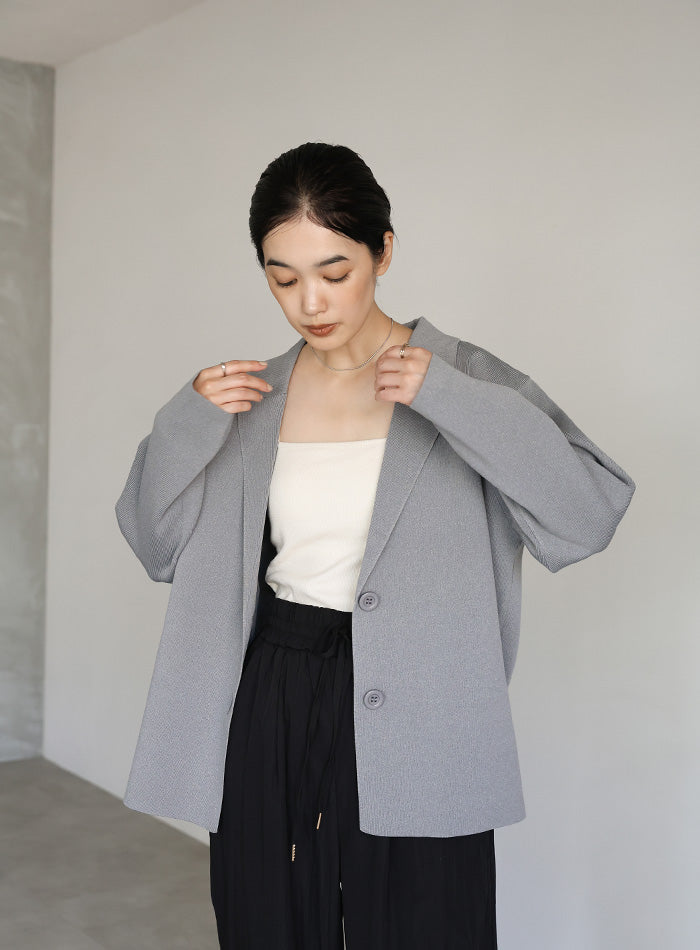 【Et】スポンディッシュニットジャケット
