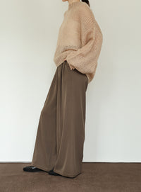 【Et】Two-tuck Wide Pants