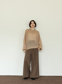 【Et】Two-tuck Wide Pants