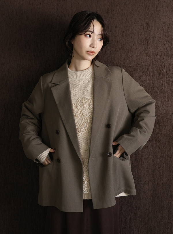 【Et】Double Button Tailored Jacket