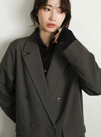 【Et】Double Button Tailored Jacket