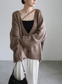 スリーブリンキングVネックカーディガン【by SON】