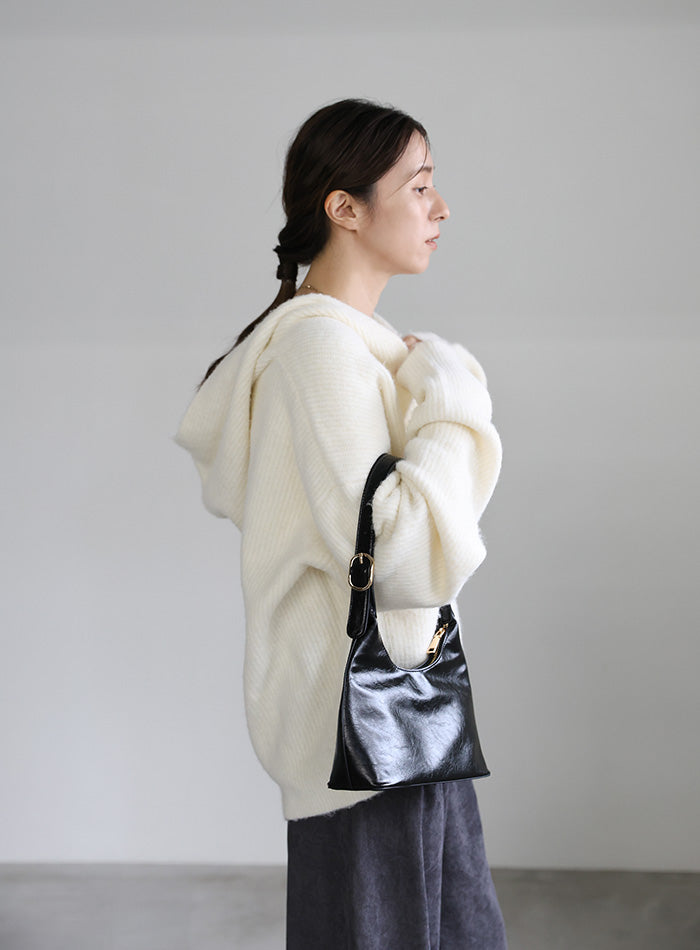 フーディーニットカーディガン