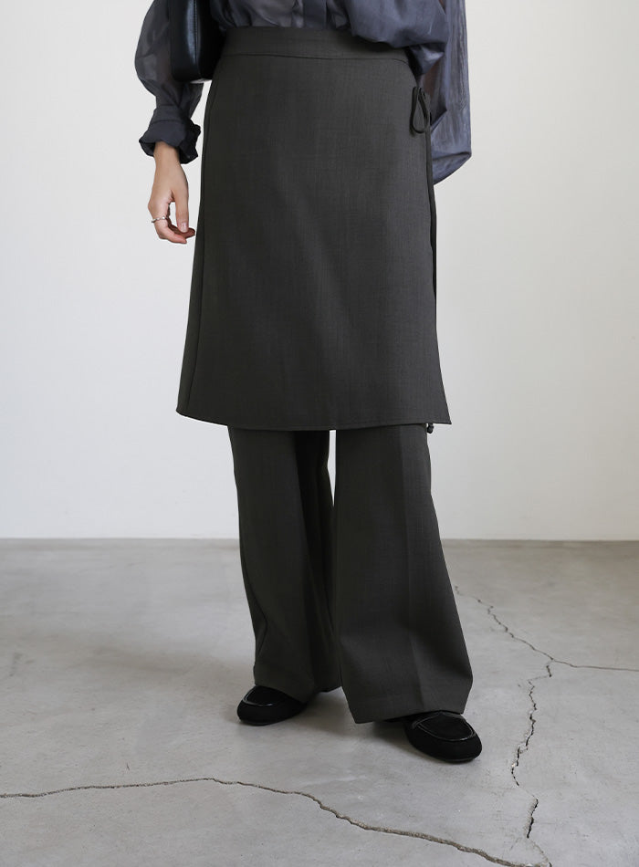 ラップスカートレイヤードスラックス – SELECT MOCA