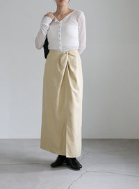 ピーチスキンウエストツイストスカート