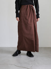 ピーチスキンウエストツイストスカート