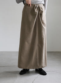 ピーチスキンウエストツイストスカート