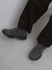 【3サイズ展開】スウェードモックシューズ