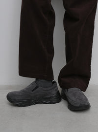 【3サイズ展開】スウェードモックシューズ
